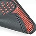 BDK Real Heavy Duty Metallic Rubber Mats for Car SUV and Truck (Red Black) - All Weather Protection, Trimmable