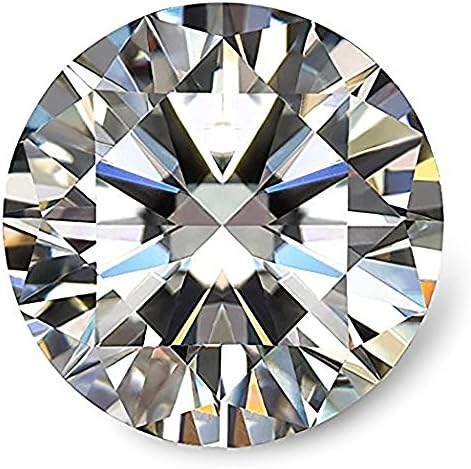 KIMANA GH Colorless Simulated Diamond Moissanite Loose Stone, Excellent Cut Round Brilliant VVS Clarity
