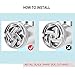iVict 2 Pack Stainless Steel Knife Cutter Meat Grinder Blade Cutter Replacement for Size 5 Electric Meat Grinder/Stand Mixer Machinery Parts