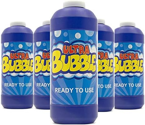 Uncle Bubble - Pack of 5 Bottles – Bubble Solution Liquid, Premium Bubble Mixture for instant Play Bubble Solution For Bubble Wand, Bubble Machine, Bubble Blowers, Refill Fluid For Bubble Making Toys