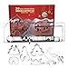 18 PCS 3D Christmas House Cookie Cutter Set, Gingerbread House Cutters Kit, Festive Xmas Stainless Steel Biscuit Cutter Set, Including Christmas Tree, Snowman, Reindeer, Sled Shapes, Gift Box Package