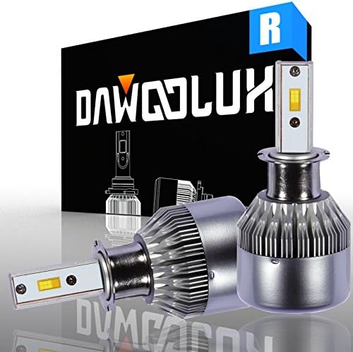 DawooLux H3 72W 7600LM 6000K LED Fog Light Bulbs Kits-Philips Flip Chips/Adjustable Beam
