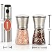 The Sapores Salt and Pepper Shakers with Matching Stainless Steel Stand and Vinegar Sprayer - Salt and Pepper Grinder Set with Adjustable Coarseness - Pepper Grinder - Pepper Mill