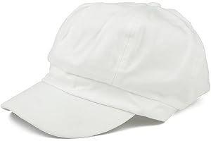 ARMYCREW Women's Lightweight 100% Cotton Soft Fit Newsboy Cap with Elastic Back