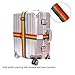 Oniche Luggage Straps Heavy Duty Travel Luggage Strap 2 Pcs Adjustable Suitcase Belts Travel Accessories