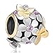 Pugster Light Purple Crystal Flower Butterfly Charm Bead Fits Pandora Bracelet