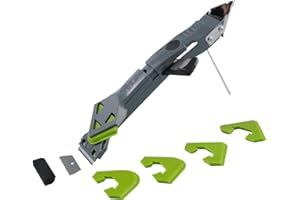 7-in-1 Caulk Smoothing & Grouting Tool, Silicone Caulking Tool Kit, Sealant Trimming and Removal Tools with 4 Replaceable Pad