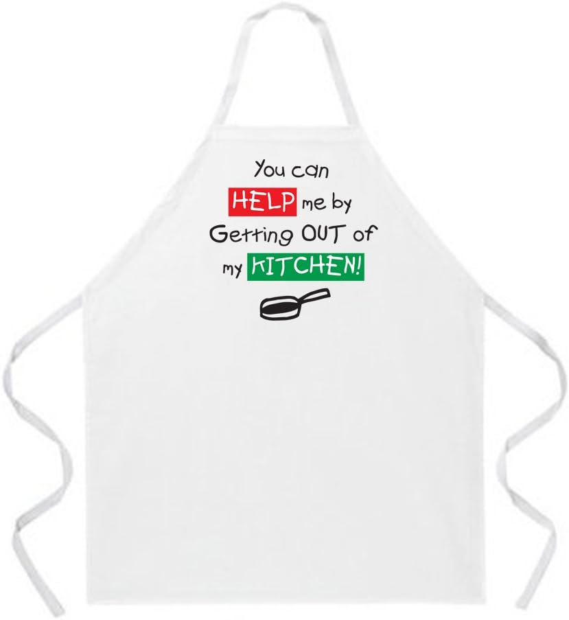 Attitude Aprons Fully Adjustable "You Can Help Me By Getting Out of My Kitchen" Apron