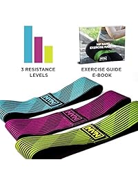 MVN Bandas de cadera - Bandas de resistencia para ejercicios de piernas y glúteos, diseño antideslizante
