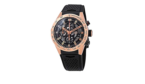 Amazon.com: Tag Heuer Carrera Chronograph Automatic Black Skeleton Dial  Men's Watch CAR205B.FT6087 : Clothing, Shoes \u0026 Jewelry