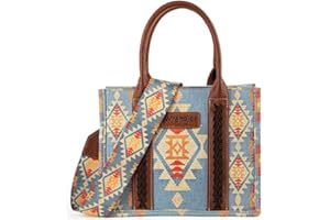 MONTANA WEST Wrangler Tote Bag for Women Western Purse and Aztec Satchel Handbag