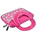 7-8 inch Tablet Sleeve, KOZMICC 7-8 inch Tablet Ultra-Portable Neoprene Carrying Sleeve Case Bag with Accessory Pocket for Apple iPad Mini, Amazon Fire HD, Samsung, Nabi, Kids Tablet - Pink Owl
