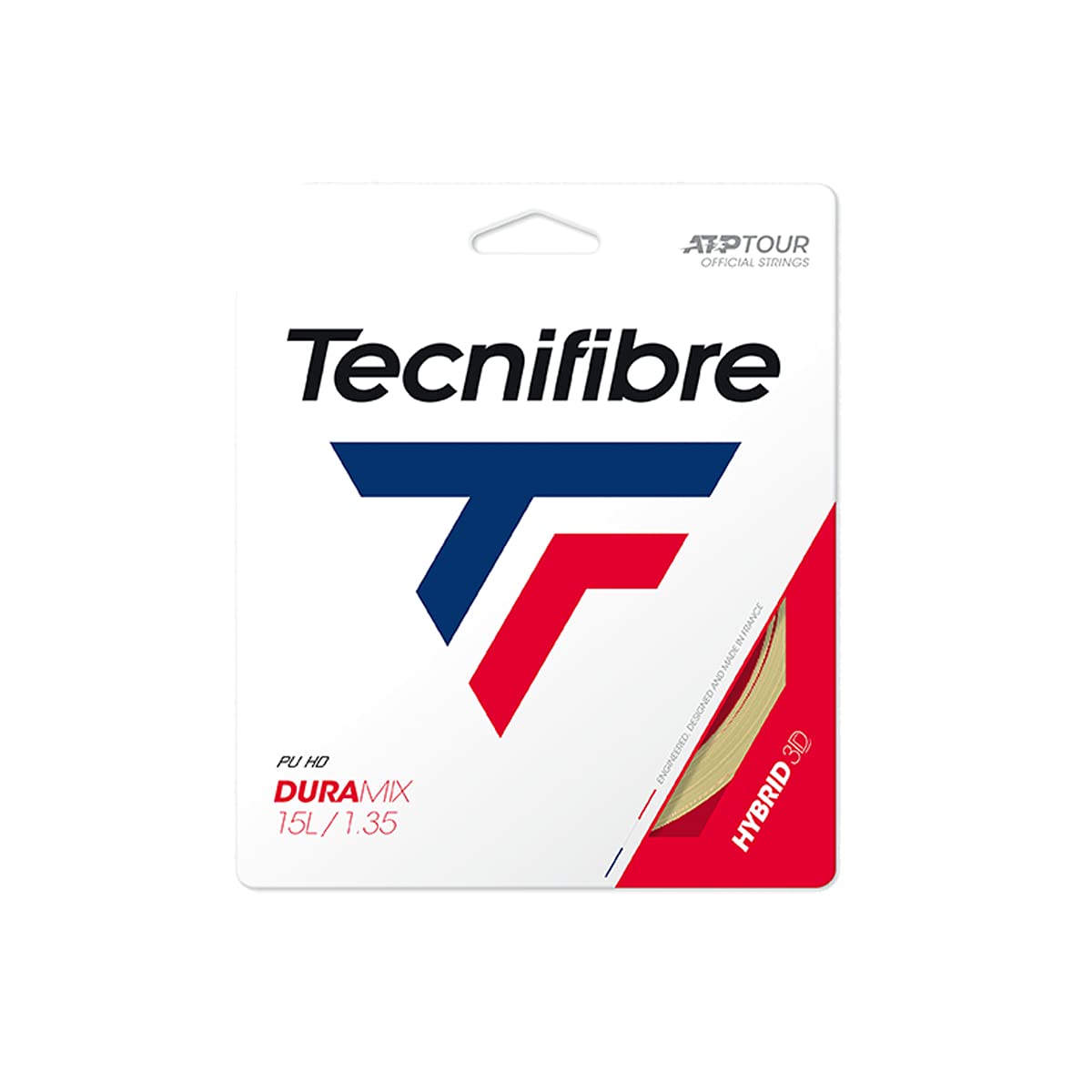 Tecnifibre Duramix HD Tennis String 1.35mm Natural - 12m Set