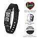Q-Band Q-68HR Accurate Health & Fitness Tracker Watch, 100 Hours Heart Rate Monitor, Bluetooth Activity Tracker, Sunlight Readable Scratch-Resistant Big Screen, Pedometer Band