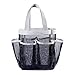 Handy Laundry Mesh Shower Caddy - 7 Pocket Portable Bathroom Organizer Tote for Travel, Gym & Dorm - Collapsible Small Shower Caddy Bag to Hold Toiletries & Essentials (Black)
