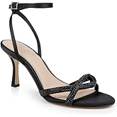Jewel Badgley Mischka Fiji Mid Stiletto Heel Sandals