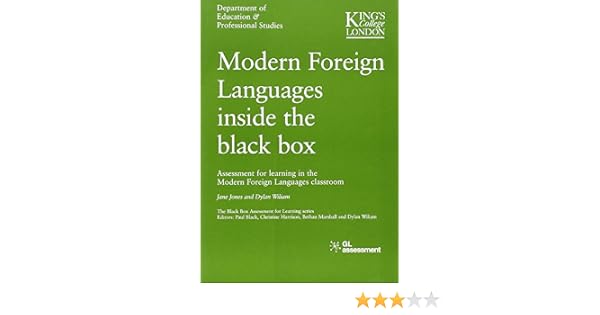 Modern Foreign Languages Inside The Black Box Assessment - 