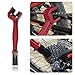 LeBoLike Durable Motorcycle & Bike Chain & Gears Maintenance Cleaning Brush Cleaner Tools - (Red)