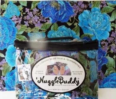'NUGGLEBUDDY Moist Heat & Aromatherapy Organic Rice Bag / Pack for Microwave. Cold Pack. Elegant, Premium Floral Tapestry Fabric with "Sweet Lavender" Aromatherapy! Amazing Gift Idea! Find Many More'NuggleBuddy Choices by Searching NUGGLEBUDDY under "All Departments."