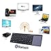 LIIR Wireless Bluetooth Keyboard with Multi Touchpad,Touch Keyboard for Windows, Linux /Android IOS Tablet PC/ Galaxy Tabs& Smart Phone (black )no battery