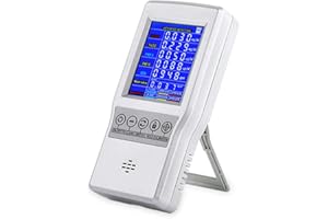 Air Quality Monitor BIAOLING Accurate Tester for CO2 Formaldehyde(HCHO) TVOC PM2.5/PM10 Multifunctional Air Gas Detector Real Time Data&Mean Value Recording for Home Office and Various Occasion