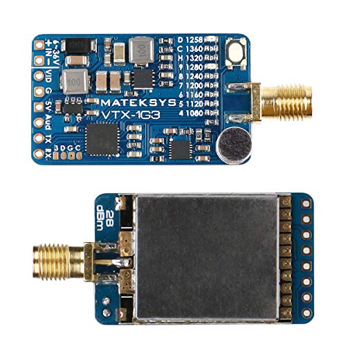 Matek Video Transmitter 1.2Ghz 1.3Ghz 2CH VTX with SMA Button Control 6-36V 2-8S LiPo Built-in AGC Microphone for Racing Drone RC Quadcopter