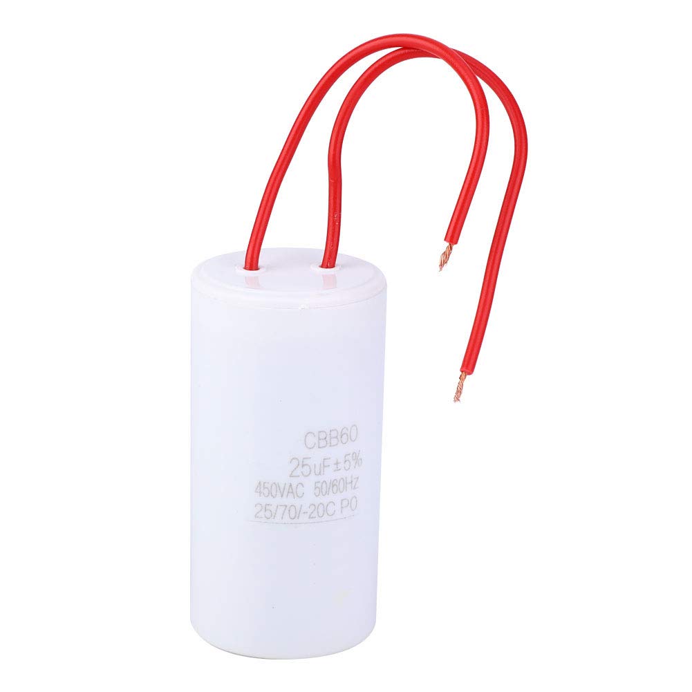 Zunate Capacitor CBB60 25uF 450VAC for Household Electric Devices - 25/70/-20 Start Capacitor