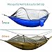 Camping Hammock with Mosquito Bug Netting Tent,iSPECLE Hanging Swing Outdoor Travel Hammock Bed with Tree Straps Stuff Sack Lightweight Folding Portable Easy to Set up Yard Backpacking Hiking Sleeping
