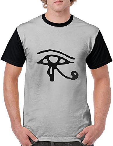VPausy Egyptian Black The Eye Of Ra Men Cute Shirt Short Sleeve