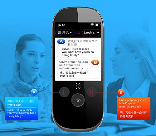 Language Translator Device, Intelligent Translation Machine Abroad Travel with Chinese and English Day Voice Simultaneous Offline Multi-Language Photo Translator