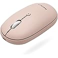 Macally Wireless Bluetooth Mouse - Strong Connection - Quiet, Comfortable, Rechargeable Mouse for MacBook Air/Pro, Mac, iMac, Apple iPad - Wireless Mouse for Laptop, Windows PC Desktop