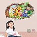 Home Decor Stick Giant Wall Decal 3D View Art Wallpaper Mural Winnie the Pooh