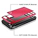 Vofolen Case Shell Shockproof Rubber Bumper Case Anti-Scratches Hard Cover Red