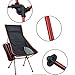IFLYING Ultralight Outdoor Patio Portable Folding Chair Innovative Foldable Camp Chair with Pillow for All Types of Outdoor Activities (Red)