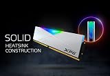 XPG SPECTRIX D50 16GB (2x8GB) 3200MHz DDR4 Desktop Gaming Memory White view 3