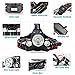 Led Headlamp,AstaaCity Brightest 8000 Lumen Flashlight,Rechargeable 18650 Headlight Flashlights Waterproof Hard Hat Light,Best Head Lights for Camping Running Hiking