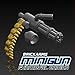 BrickArms 2.5 Scale LOOSE Weapon Gunmetal Minigun with Brass Ammo Chain