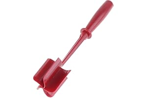 Premium Meat Chopper Tool with 5 Heat-Resistant Curved Blades - Non-Stick Ground Beef Smasher for Hamburger, Turkey & Potatoe