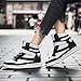 UBFEN Women's Shoes Hidden Wedges 5.5cm Fashion Sneakers Ankle Boots Bootie Platform Heel High Top Casual Sports