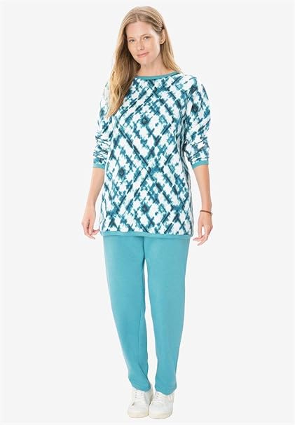 plus size fleece set