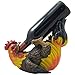 Home 'n Gifts Drinking Rooster Wine Bottle Holder Statue for Country Farm Kitchen Decor Tabletop Wine Stands & Racks and Decorative Gifts for Gamecocks Fans Multicolor
