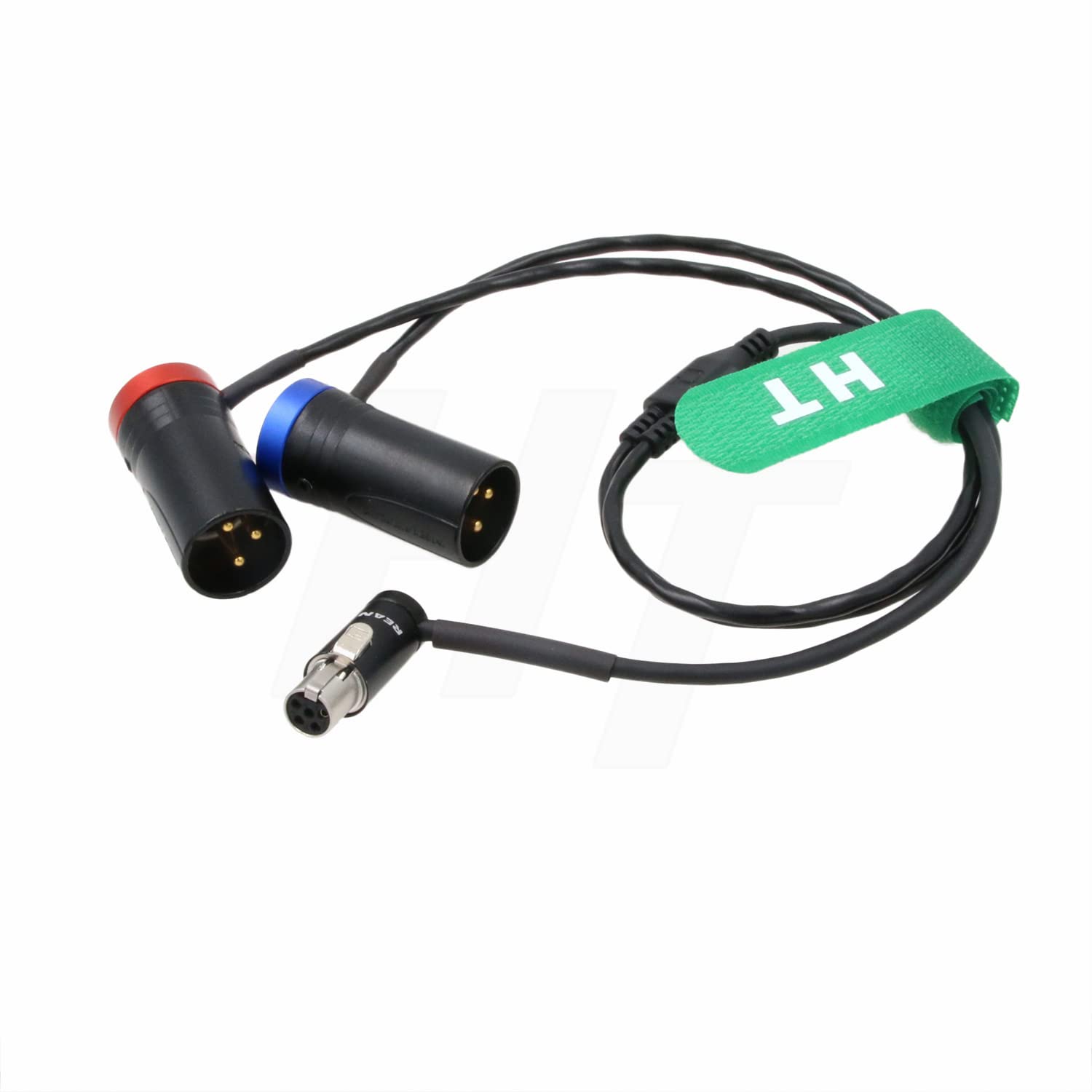 HangTon Audio Y Cable for Sennheiser Zaxcom Lectrosonics SRc5P Receiver to camera mixer recorder, Low-Profile TA5F to XLR3M 20"