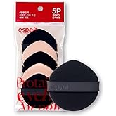 Espoir Be Velvet Air Puff 5ea | Flawless Face Makeup Fast and Easily | Makeup Sponge Applicator Air Cushion Powder Puff for Liquid Foundation, Cream, Powder, Concealer | Korean Base Makeup Tools
