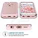 ULAK iPhone SE Case Rose Gold,iPhone 5S Case,iPhone 5 Case, Hybrid Shockproof Hard PC+Soft Silicone Anti-Slip Durable Dust Scratch Protective Cover for Apple iPhone SE/5S/5,Rose Gold