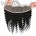 V-Emma 8A Grade Lace Frontals 13x4 Brazilian Deep Wave Full Frontal Lace Closure With Baby Hair Ear to Ear lace Frontal closure