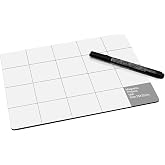 SHOWPIN Professional Magnetic Project Mat: Non-Slip Backing &amp; Dry Erase Pen | Prevents Lost Screws &amp; Small Parts, Includes Cleaning Cloth for Phone Laptop PC Electronics Repair - 9.8 x 7.9 inches