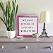 Letter board white felt 10x10 inch, Changeable small letter board, Message Board, Pink oak frame wooden letter board, Felt letter board set, Personalized message board, Free canvas bags, scissors
