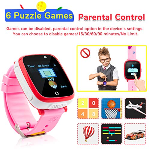 Kids Smart Watch for Girls, Dual Camera Smart Watch for Kids Touch