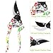 vanow Garden Tools Set, 5 PCS Heavy Duty Aluminum Garden Hand Tools Kit, Floral Print Gardening Tools Gifts for Women with Pruning Shears Weeder Hand Rake Shovel Cultivatorthumb 2