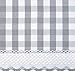 Buffalo Check Tier Pair Window Curtain Set - 58 Inch Width, 24 Inch Length - Grey & White Plaid Drapes - Light Filtering Drapes for Kitchen, Bedroom, Living & Dining Room by Achim Home Decor